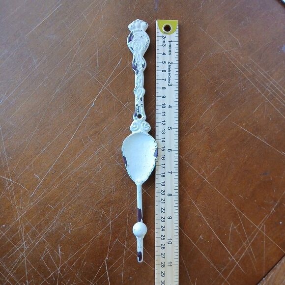 Antique Spoon Wall Hook, Victorian Farm House Organization Fixture Hobby Lobby - Picture 2 of 4